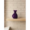 5 cm Mor Kalp Formlu Mini Vazo Modern Mini Dekor Ürünü