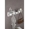 5li Duvar Askılığı Beyaz 80 cm