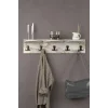 5li Duvar Askılığı Efes Beyaz 80 cm