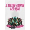 5 Metre Ampul LED Işık Renkli RGB Çok Renkli Led Aydınlatma