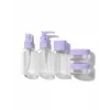 5 Parça Şeffaf Seyahat Kozmetik Seti 30 ml