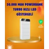 50000mAh LED Göstergeli Taşınabilir Şarj Cihazı