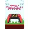 520 Retro Oyunlu El Konsolu Atari Oyun Konsolu Taşınabilir
