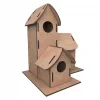 5269 Boyanabilir 3lü Kuş Evi - Bird House