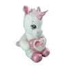 63019 Peluş 60 cm Kalpli Boynuzlu At
