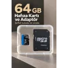 64 GB Micro SD Hafıza Kartı ve Adaptör