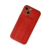 iPhone 14 Kılıf Coco Deri Standlı Kapak - Kırmızı-(5796) - EMTHBA9089-9793