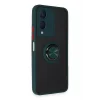 Vivo Y17S Kılıf Montreal Yüzüklü Silikon Kapak - Yeşil-(5796) - EMTHBA8160-7141