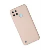 Realme C25Y Kılıf Nano içi Kadife Silikon - Pudra-(5796) - EMTHBA9466-3722