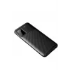 Samsung Galaxy A02S Kılıf Auto Focus Karbon Kapak - Siyah-(5796) - VOANFD3394-1282