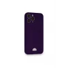 iPhone 13 Pro Kılıf Kelvin Kartvizitli Silikon - Derin Mor-(5796) - EMTHBA7070-3768