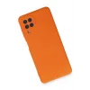 Samsung Galaxy A22 Kılıf Nano içi Kadife Silikon - Turuncu-(5796) - EMTHBA4070-9544