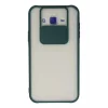 Samsung Galaxy J7 Kılıf Palm Buzlu Kamera Sürgülü Silikon - Yeşil-(5796) - EMTHBA1739-9979