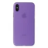 iPhone XS Max Kılıf PP Ultra İnce Kapak - Mor-(5796) - EMTHBA6432-5721