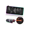 ALLY Dünya Desenli RGB Led Işıklı Oyuncu Mouse Pad 300*800*4MM-(5775)