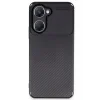 Vivo Y18 Kılıf Auto Focus Karbon Kapak - Siyah-(5796) - EMTHBA4895-2831