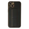iPhone 13 Kılıf Coco Deri Standlı Kapak - Siyah-(5796) - EMTHBA5800-1308