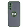 Samsung Galaxy A54 5G Kılıf Montreal Yüzüklü Silikon Kapak - Yeşil-(5796) - EMTHBA1072-5960