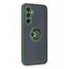 Samsung Galaxy A54 5G Kılıf Montreal Yüzüklü Silikon Kapak - Yeşil-(5796) - EMTHBA1072-5960