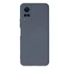 Vivo Y53S Kılıf Nano içi Kadife Silikon - Gri-(5796) - TZMG2735-8716