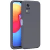 Vivo Y53S Kılıf Nano içi Kadife Silikon - Gri-(5796) - TZMG2735-8716