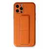 iPhone 12 Pro Kılıf Coco Deri Standlı Kapak - Turuncu-(5796) - EMTHBA2393-6444