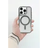 iPhone 14 Pro Max Kılıf Boyi Magsafe Silikon Kapak - Titan Gri-(5796) - EMTHBA3257-1490