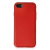 iPhone 7 Kılıf Coco Deri Silikon Kapak - Kırmızı-(5796) - EMTHBA5649-8513