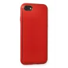 iPhone 7 Kılıf Coco Deri Silikon Kapak - Kırmızı-(5796) - EMTHBA5649-8513