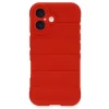 iPhone 16 Plus Kılıf Optimum Silikon - Kırmızı-(5796) - EMTHBA4417-5608