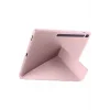 iPad Pro 13 (2024) Kılıf Kalemlikli Hugo Tablet Kılıfı - Rose Gold-(5796) - EMTHBA6378-1446