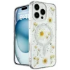 iPhone 16 Pro Max Kılıf Daisy Simli Magsafe Kapak - Gümüş-(5796) - EMTHBA1691-6673