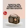 Bluetooth’lu Retro Radyo – FM Destekli Nostaljik Hoparlör