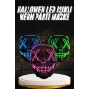 Hallowen Parti Maskesi Neon Led Işıklı Maske 3 Modlu Cadılar Bayramı Maskesi