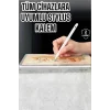 Dokunmatik Kalem Beyaz Şarjlı Yedek Uçlu Android ve İOS Uyumlu