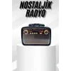 Müzik Kutusu Bluetooth Bağlantılı El Fenerli Nostaljik Tasarım Radyo