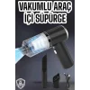 Üflemeli Güçlü Vakumlu Ev Ofis Araç Süpürgesi El Süpürgesi Şarjlı