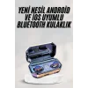 Yeni Nesil Bluetooth Kulaklık Uzun Pil Ömrü El Fenerli Dijital Şarj Göstergeli