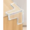 8li Set Silikon Şeffaf Masa Kenarı Koruma Aparatı
