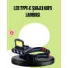 800 Lumen Çok Fonksiyonlu LED Kafa Lambası Type C Şarjlı