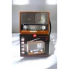 Ahşap Görünümlü Retro Bluetooth Radyo USB,AUX Ve SD Kart Girişli