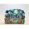 Ahşap İstanbul Temalı Magnet - Model 2