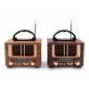 Ahşap Kare Küçük Nostaljik Radyo