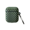 Airpods 3 (3.nesil) Spor Delikli Kılıf - Haki Yeşil-siyah