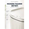 Akıllı Sensörlü 20 Litre Çöp Kovası Sessiz Kapaklı Modern Hijyenik Ev Tipi Çöp Kutusu