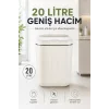 Akıllı Sensörlü 20 Litre Çöp Kovası Sessiz Kapaklı Modern Hijyenik Ev Tipi Çöp Kutusu