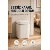 Akıllı Sensörlü 20 Litre Çöp Kovası Sessiz Kapaklı Modern Hijyenik Ev Tipi Çöp Kutusu
