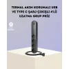 Akım Korumalı Çoklu Priz 4’lü 2 USB 1 Type-C 2500W Güçlü Tasarım
