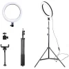 ALLY 10 İnch  Halka Led Tripod(1.30M)Youtuber Video Selfie Stüdyo Makyaj Işığı-(5775)