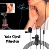 ALLY 3.5MM Universal Lavalier Kablolu Yaka Mikrofonu 6 Metre-(5775)